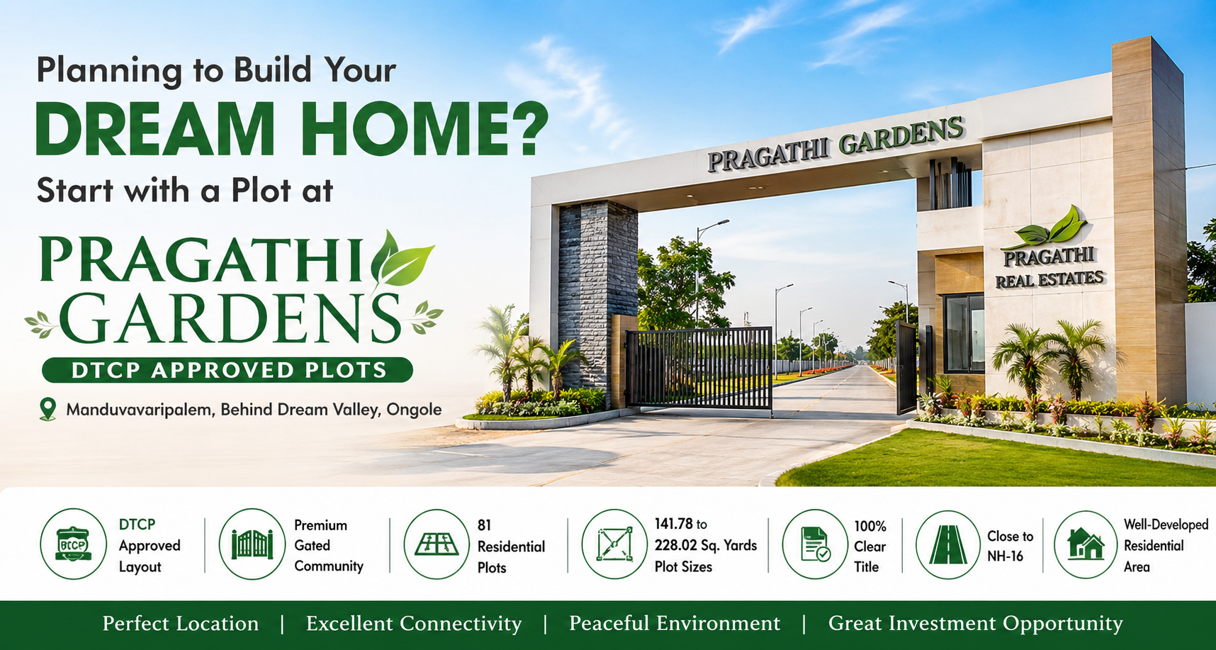 Planning to Build Your Dream Home Start with a Plot at Pragathi Gardens